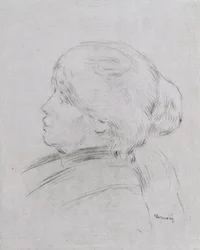 Retrato de Berthe Morisot (1841-95) 1892-3, pub. 1924